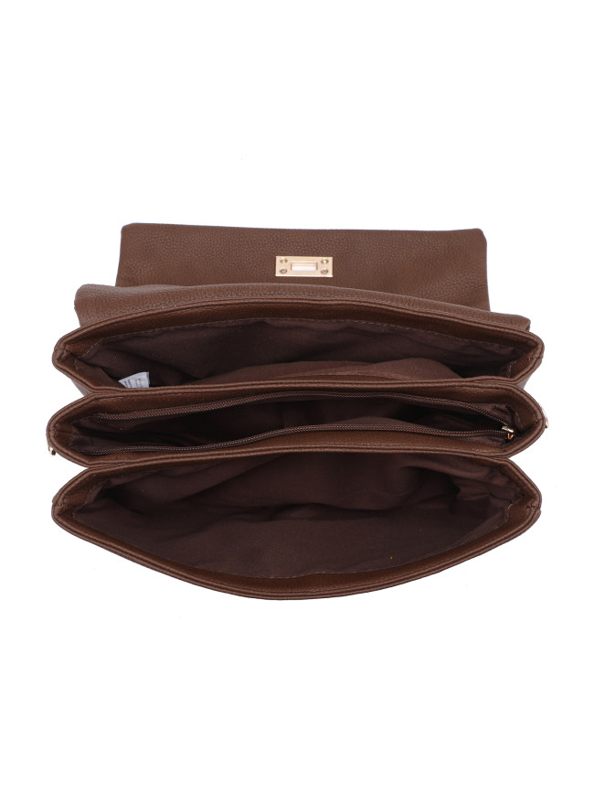 Woman synthetic leather shoulder bag...