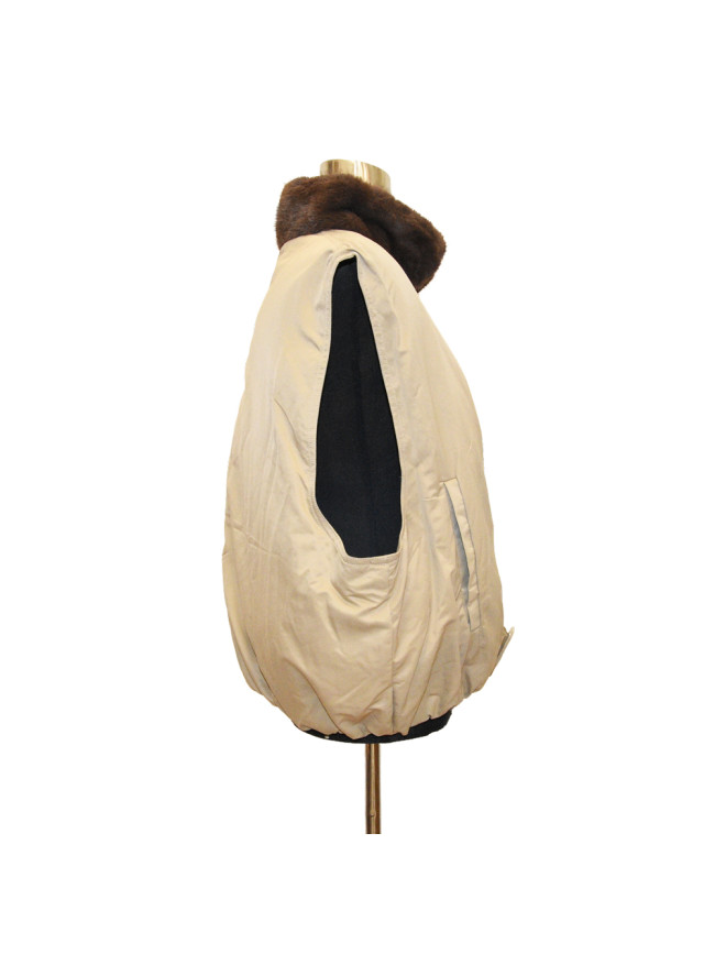 Synthetic doubleface fur gilet - GE354