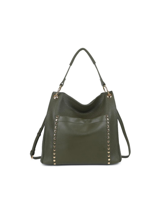 Woman synthetic leather shoulder bag...