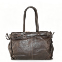 Borsa da spalla in pelle intrecciato effetto vintage - GF55861