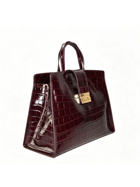 Leather hand bag 100% made... 2