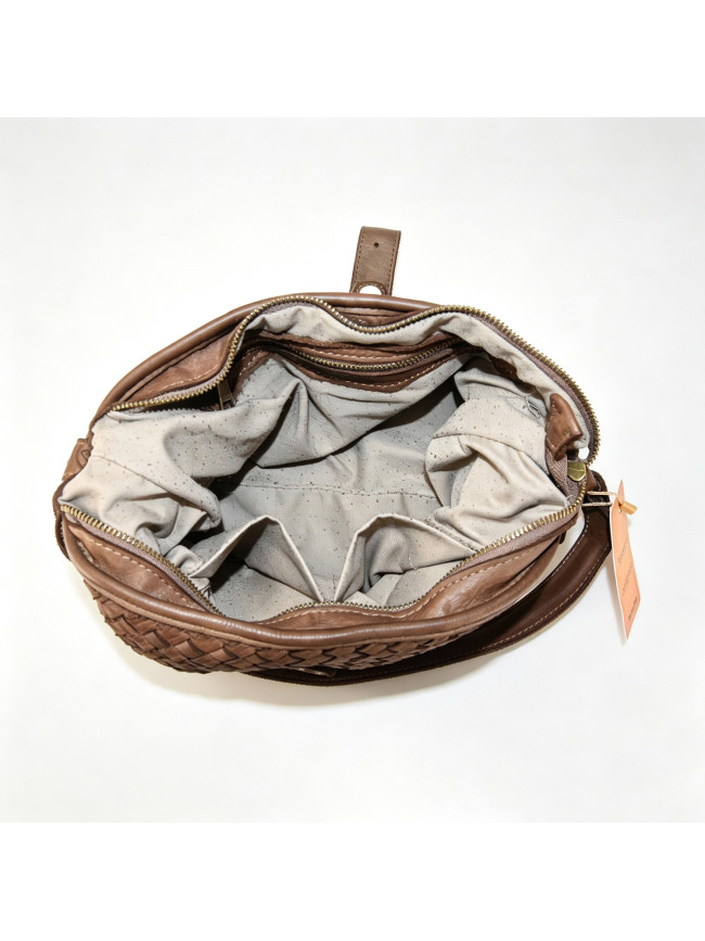Borsa da spalla in pelle intrecciato...