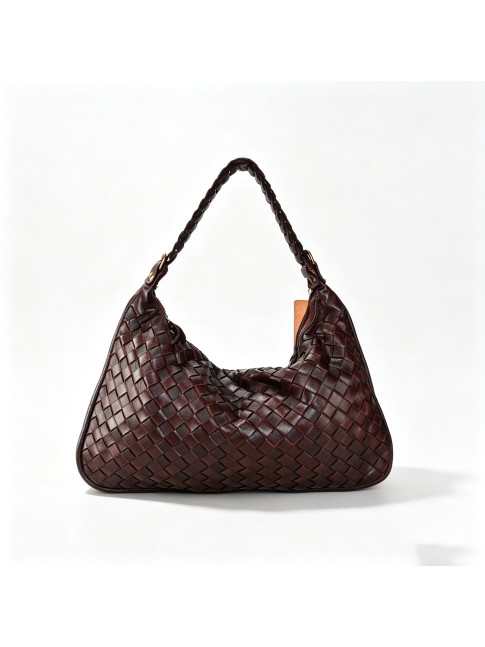Woman washed woven leather...