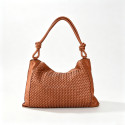Borsa da spalla in pelle intrecciato effetto vintage - ZS58864