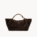 Borsa a spalla donna in ecopelliccia con tracolla - YB-711