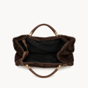 Borsa a spalla donna in ecopelliccia con tracolla - YB-711