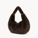 Borsa a spalla donna in ecopelliccia con tracolla - YH-66