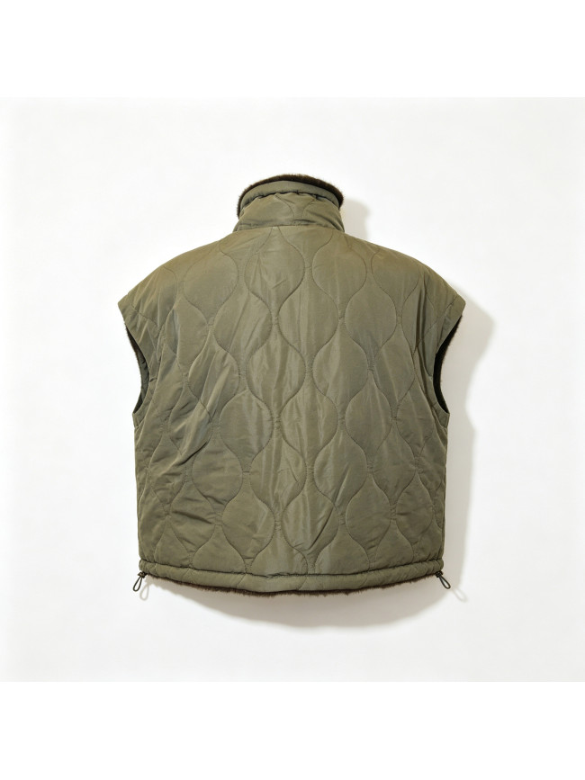 Gilet in ecopelliccia doubleface -...