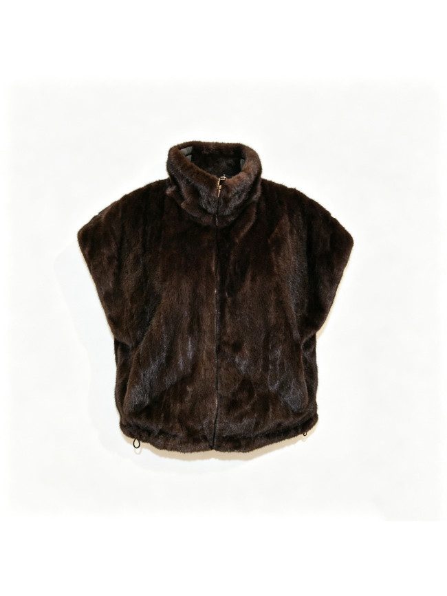 Gilet in ecopelliccia doubleface -...