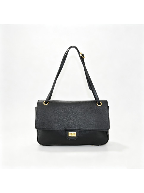 Leather shoulder bag with... 2