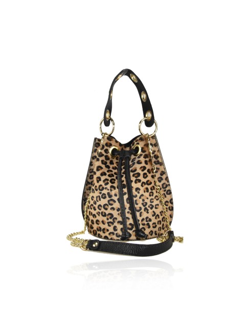Secchiello donna in pelle -...