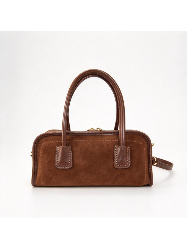 Leather hand bag 100% made Italy -...