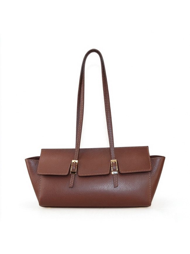 Borsa a spalla in pelle con tracolla...