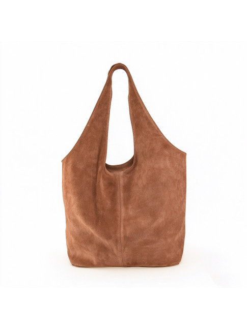 Suede leather shoulder bag...