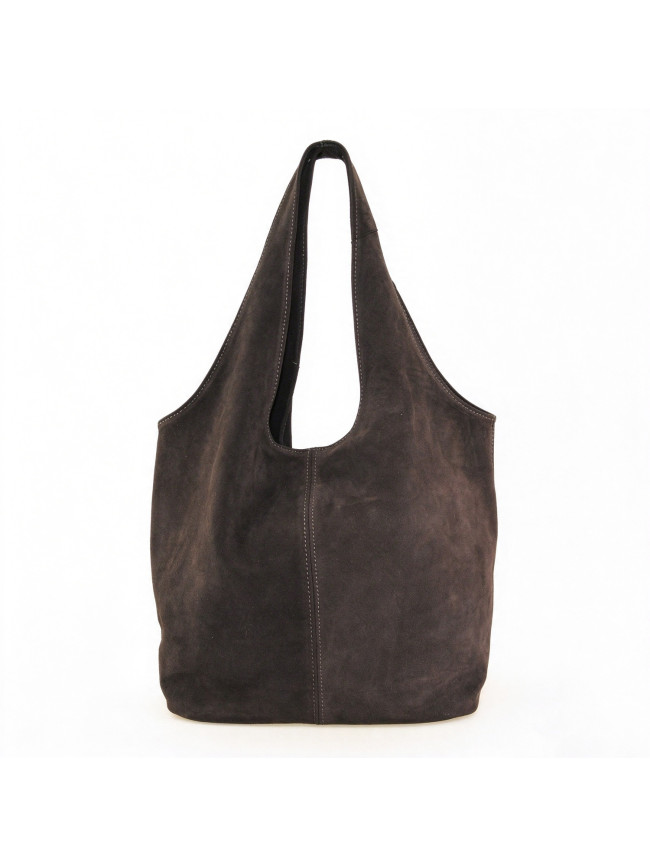 Suede leather shoulder bag - CT23825