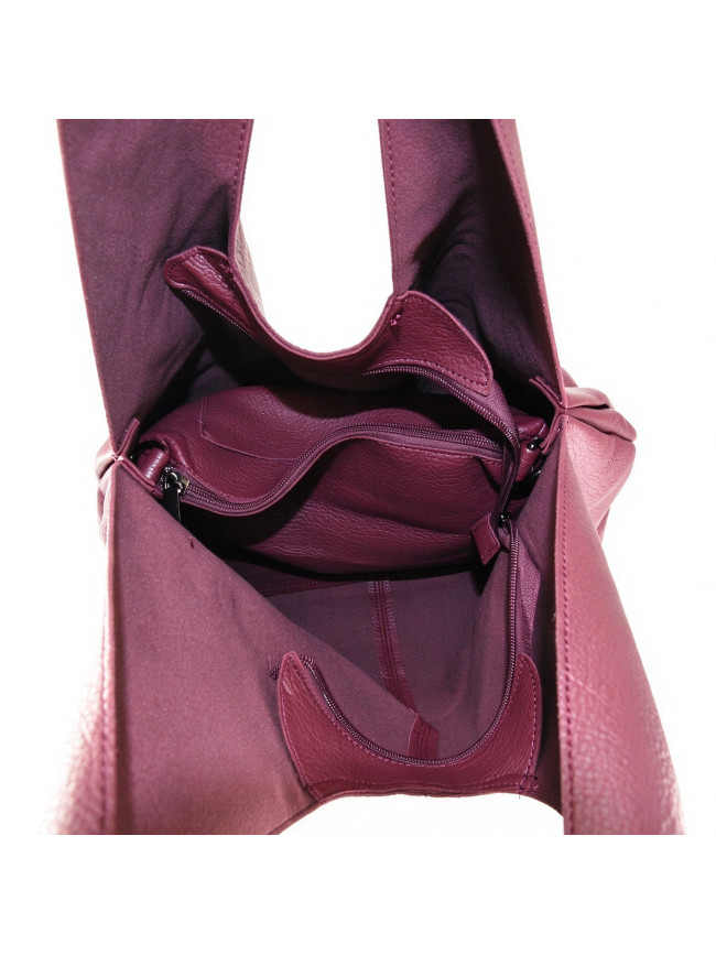 Woman synthetic leather shoulder bag...