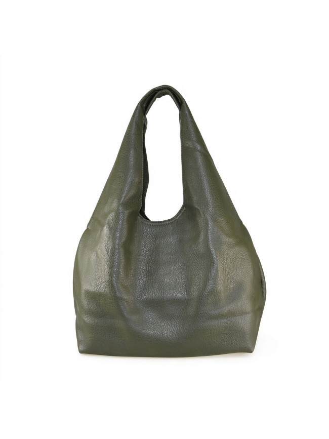 Woman synthetic leather shoulder bag...