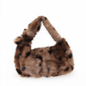 Borsa a mano donna in ecopelliccia con tracolla - S0315
