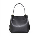 Fur & leather hand bag with shoulder strap - YF48853