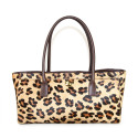 Fur & leather hand bag with shoulder strap - SC55861
