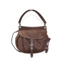 Leather shoulder bag with shoulder strap - CL49854