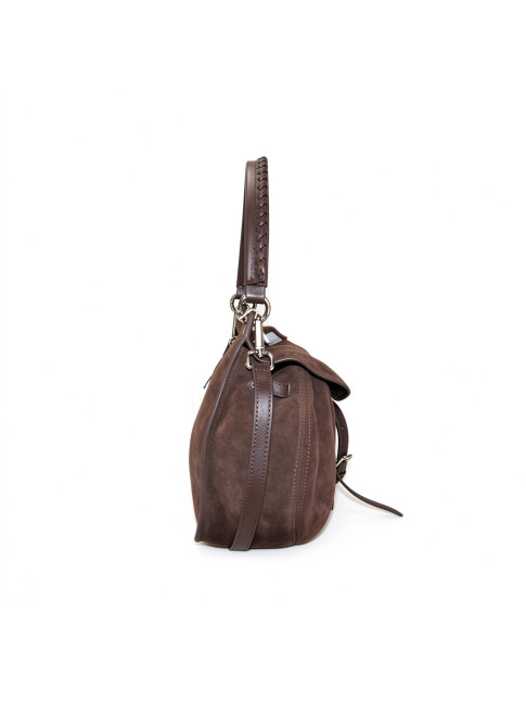 Leather shoulder bag with... 2