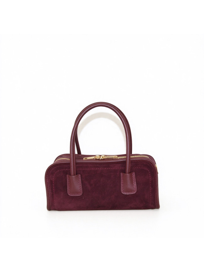 Leather hand bag 100% made Italy -...