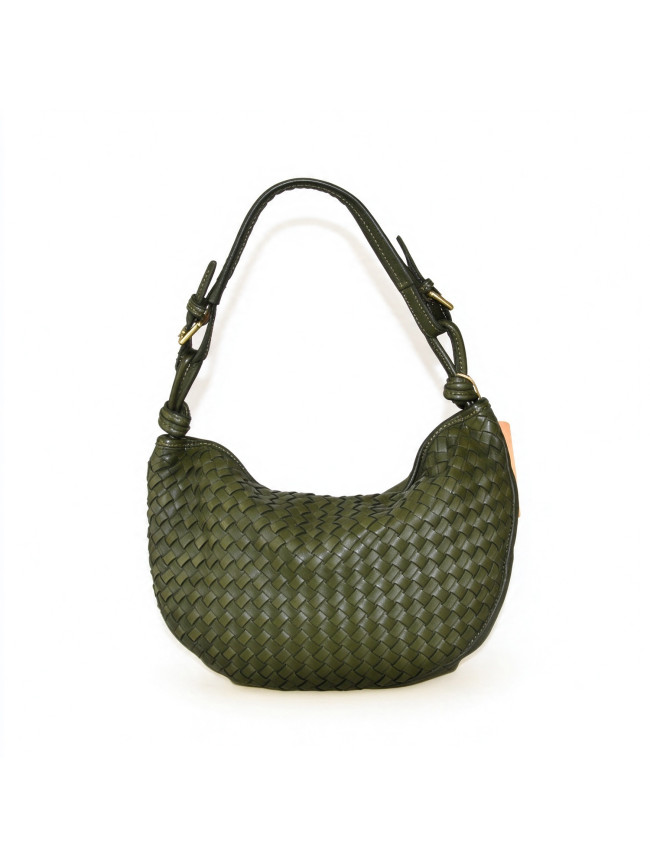 Woman washed woven leather bag - JY48853