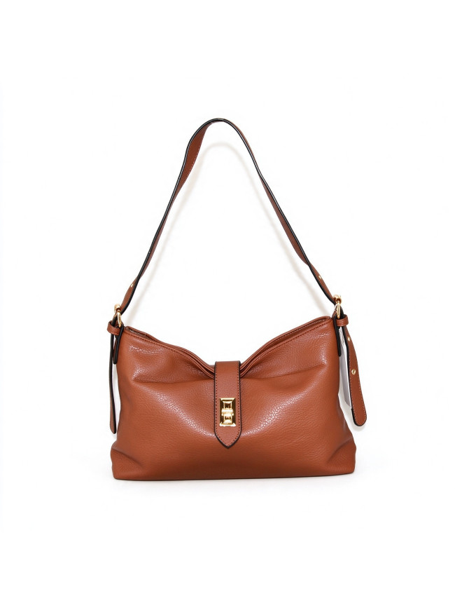 Woman synthetic leather shoulder bag...