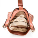 Borsa donna a spalla in similpelle con tracolla - AM1390