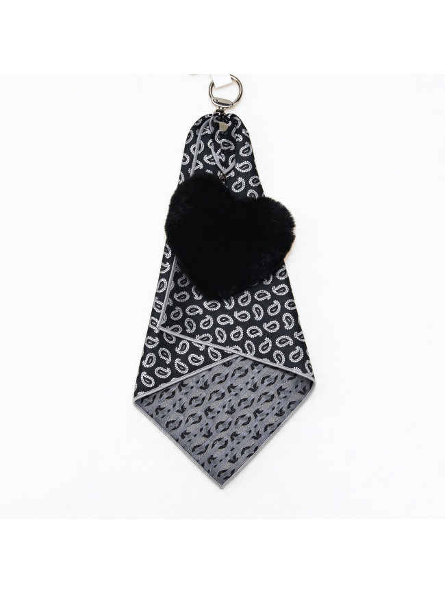 Key ring - foulard and synthetic fur...