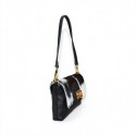 Woman leather & fur shoulder bag - AG16818