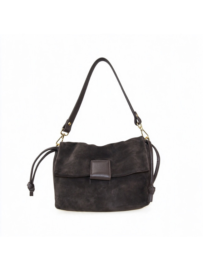 Borsa a spalla in pelle con tracolla...