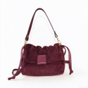 Leather shoulder bag with shoulder strap - LG32835F