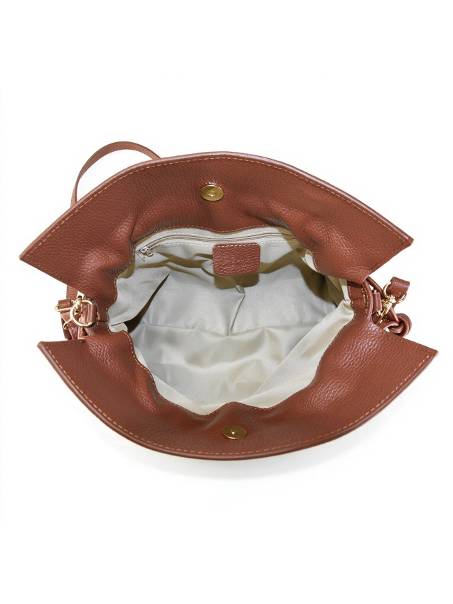 Borsa a spalla in pelle con tracolla...