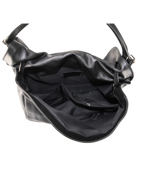 Leather shoulder bag with... 2