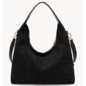 Borsa donna a spalla in similpelle con tracolla - 52187