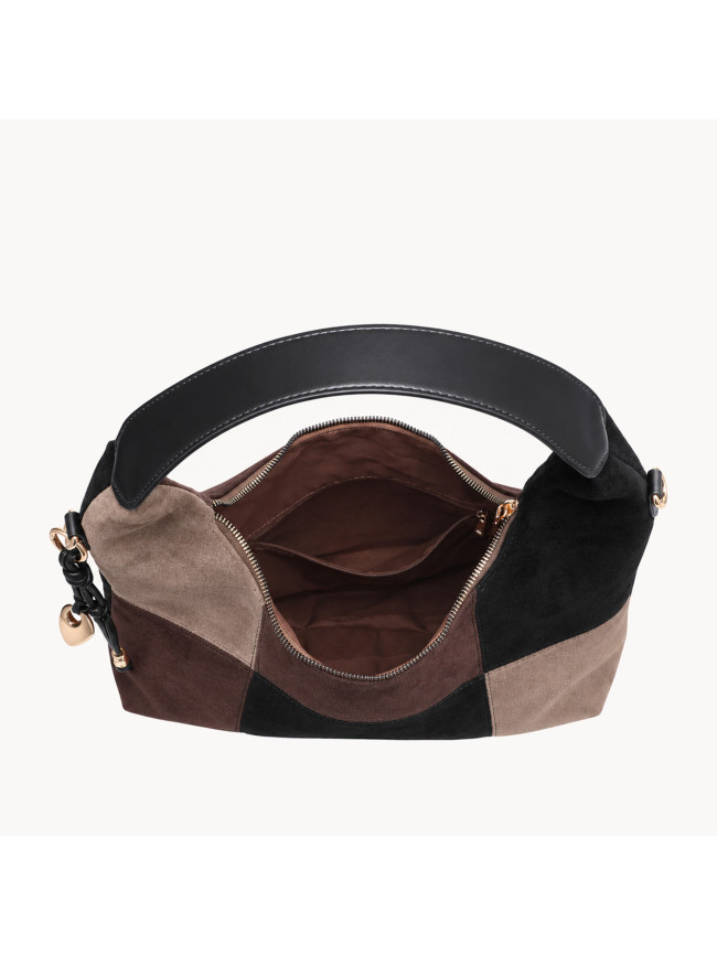 Woman synthetic leather shoulder bag...