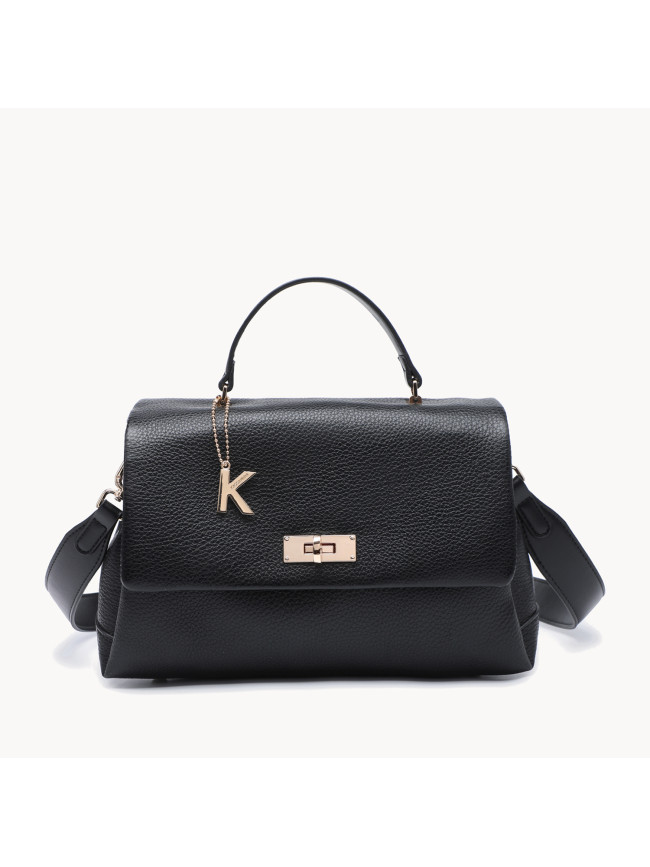 Woman synthetic leather hand bag - 52193