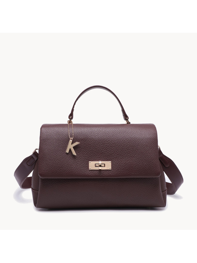 Woman synthetic leather hand bag - 52193