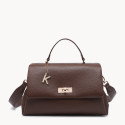 Borsa donna a mano in ecopelle con tracolla - 52193