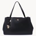 Borsa donna a spalla in similpelle con tracolla - 52194