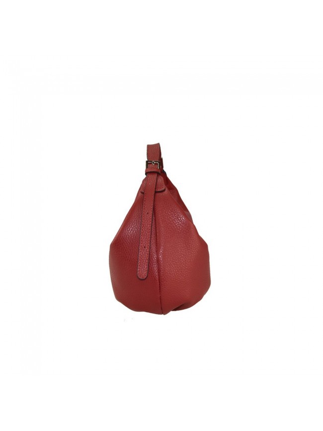 Leather bag with shoulder strap -...