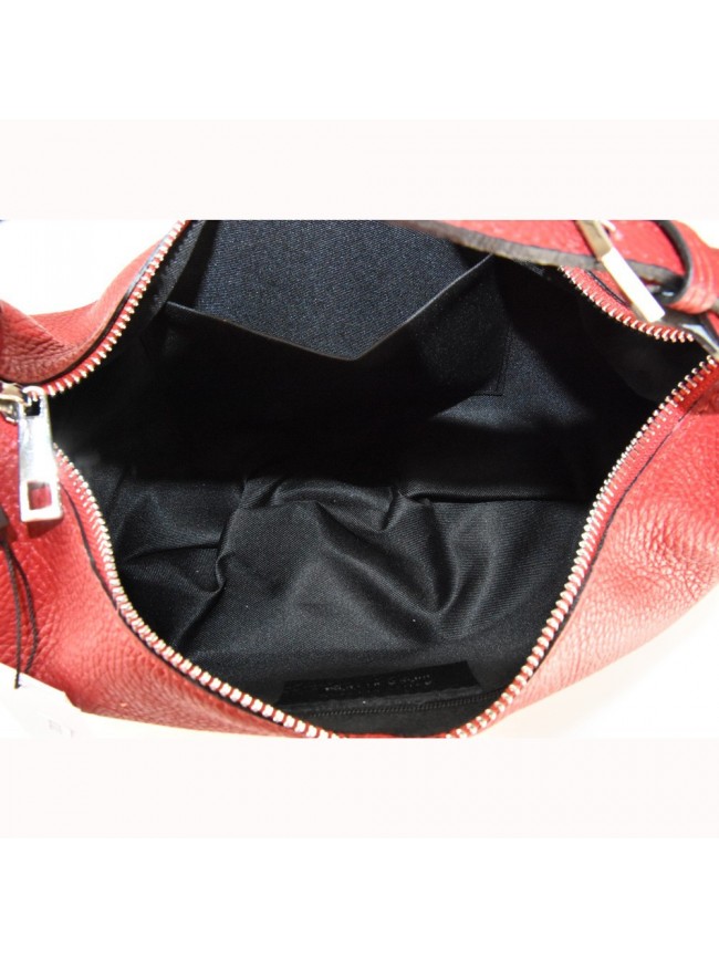 Borsa a mano  in pelle con tracolla -...