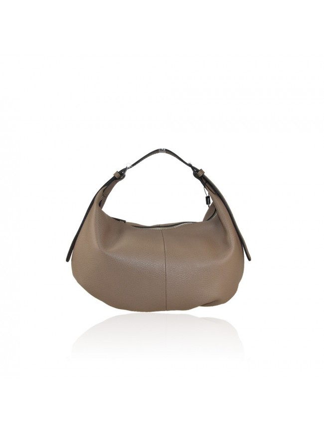 Leather bag with shoulder strap -...