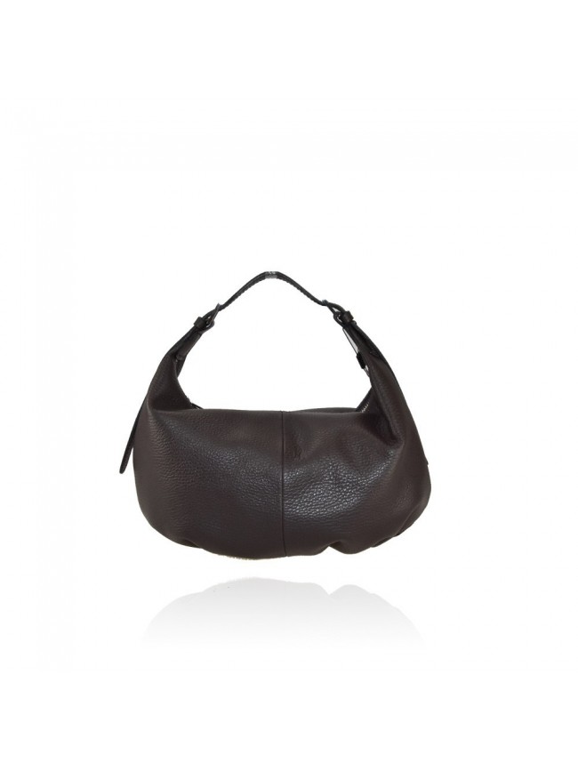 Leather bag with shoulder strap -...