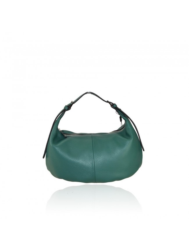 Leather bag with shoulder strap -...