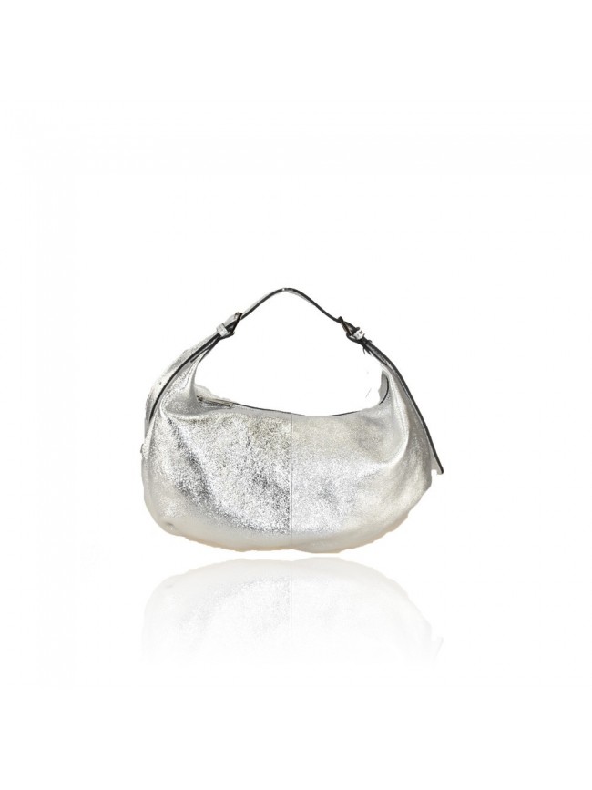 Leather bag with shoulder strap -...