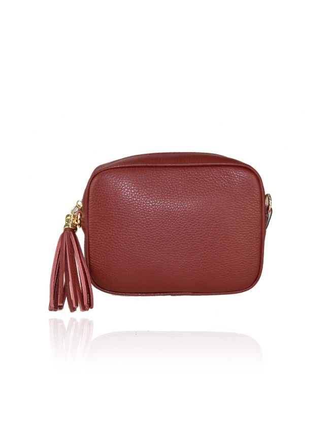 Leather bag with shoulder strap -JL16818