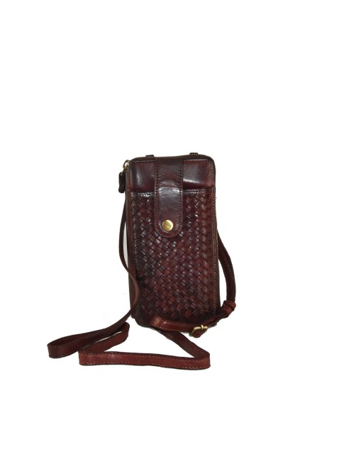 Woman leather shoulder...